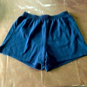 Soffe Medium Blue Athletic Shorts Elastic Waist Lightweight